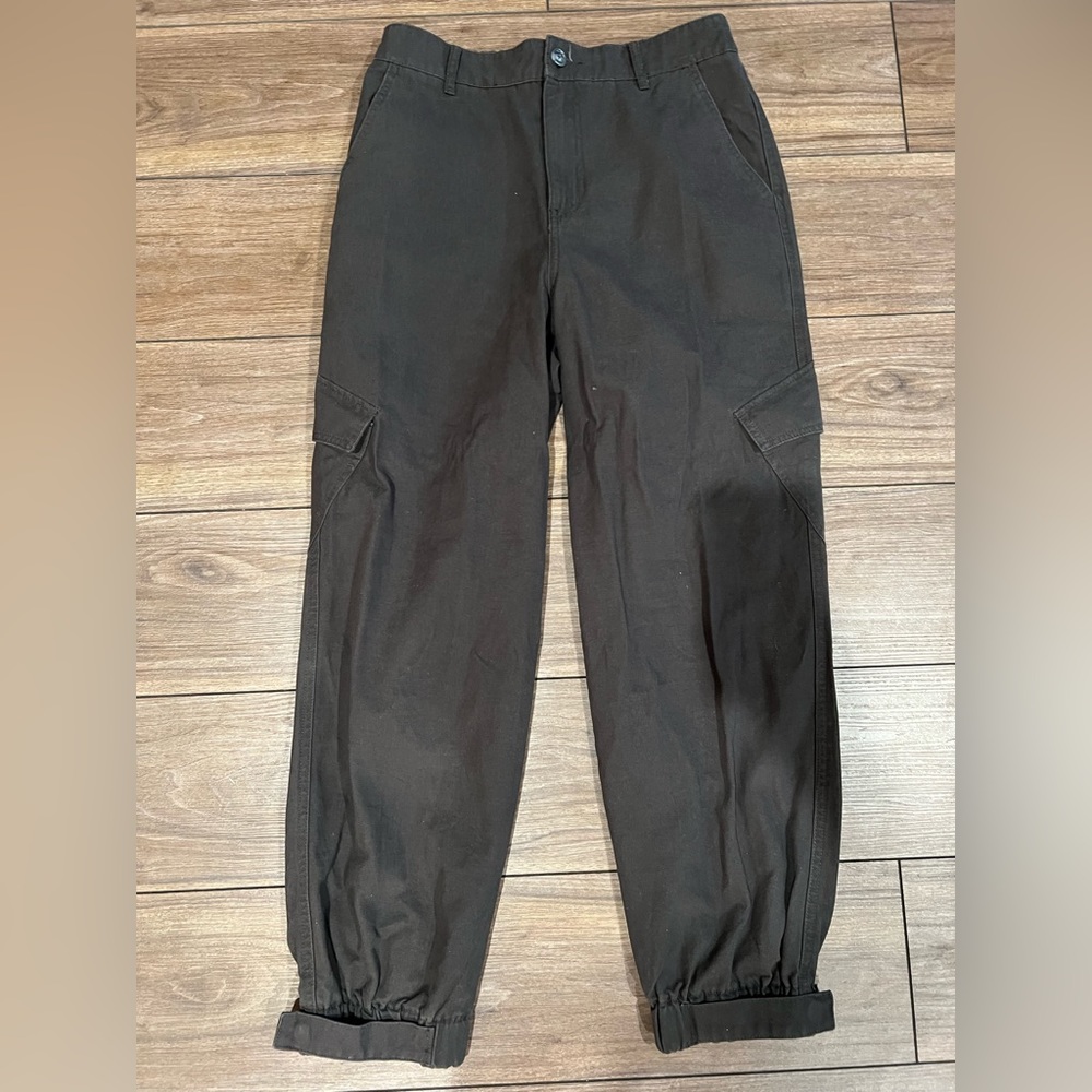Forever 21 brown parachute pants